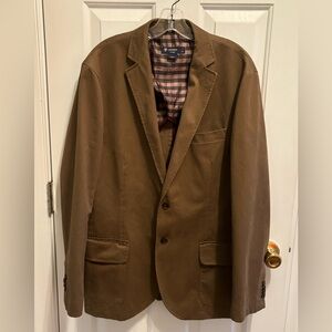 Cremieux blazer in chocolate brown size L cotton